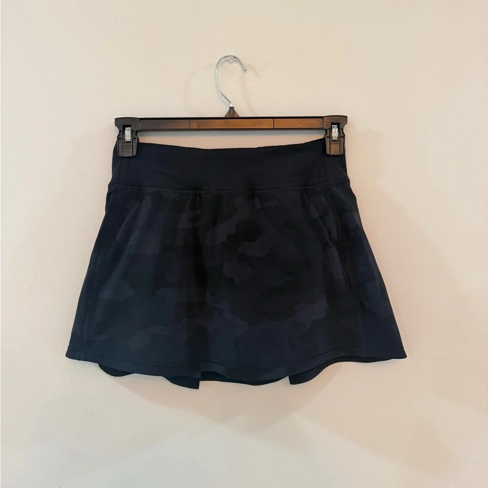 Lululemon Pace Rival Mid-Rise Skirt Short Camouflage